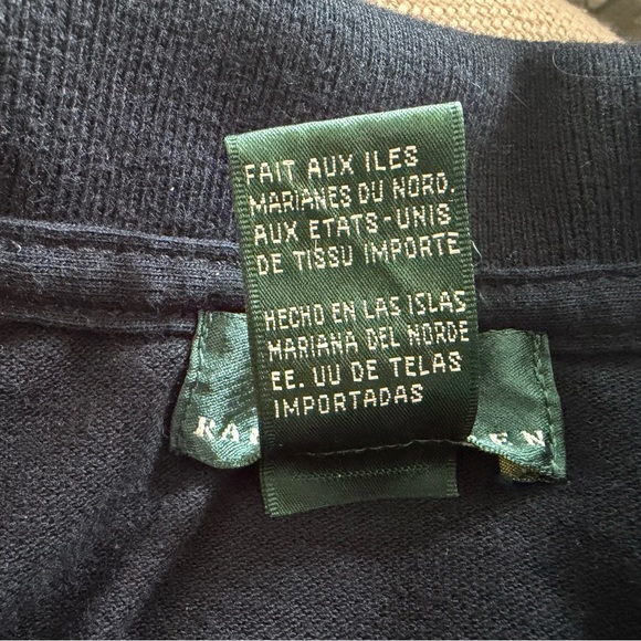 Lauren Ralph Lauren Black Polo with Gold Emblem, Men’s Small - Picture 6 of 7